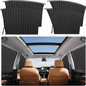 【50%OFF 割引期間限定 Ⅱ】2PCS/4PCS/6PCS 車サイドウィンドウ太陽シェード-車磁気トラックブラインドカーテン、車の窓のカーテン、車の夏のサンシェードアクセサリー、幼児の睡眠プライバシー太陽シェードを保護します