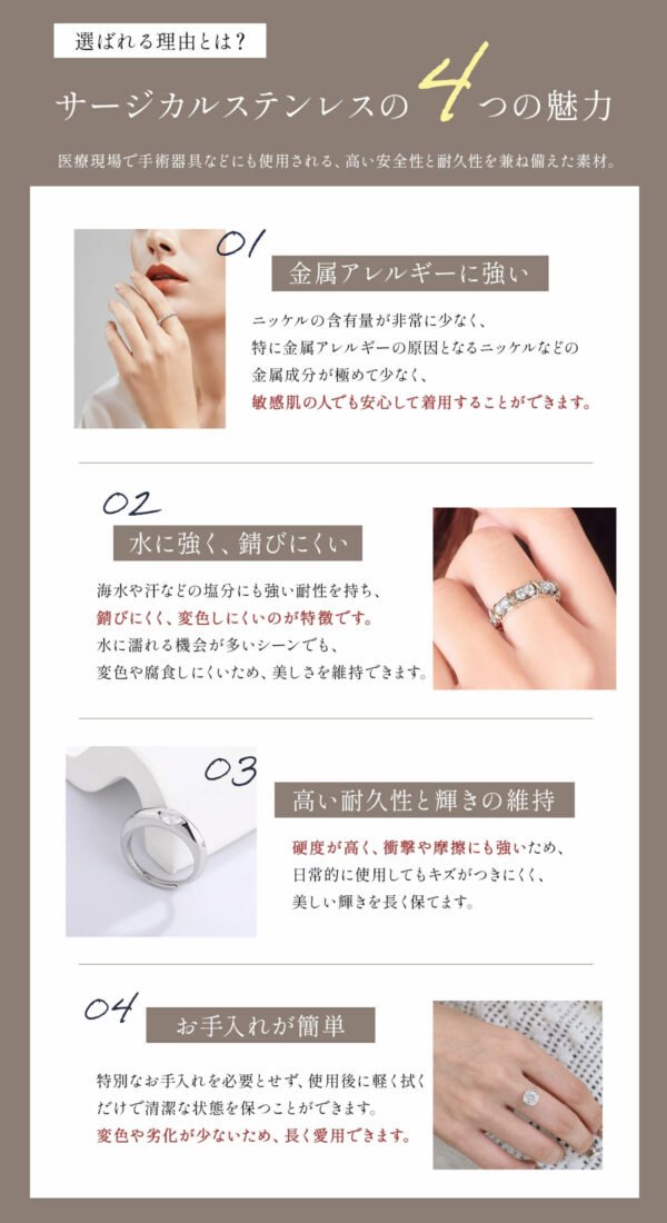 フルダイヤモンドアクアマリンリング - 画像 (11)