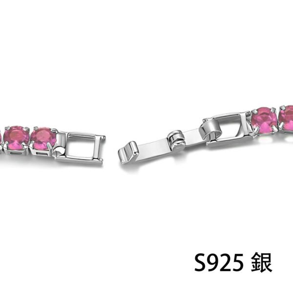 ピンクのジルコン ブレスレット - 画像 (3)